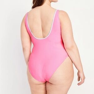 Hot pink half Zip old navy swimsuit